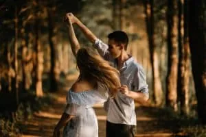 Couple dancing together