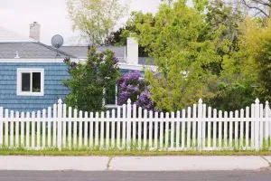 White picket fence representing personal boundaries