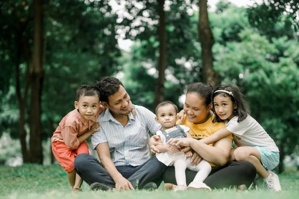 Family in the park